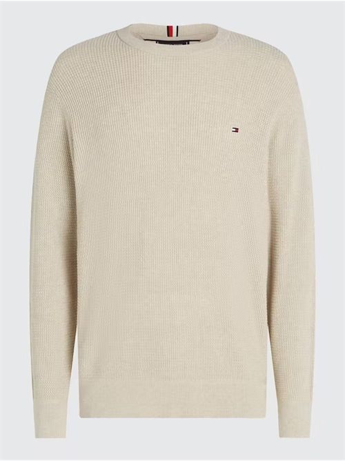 maglione uomo bianco TOMMY HILFIGER | MW0MW35470HCX